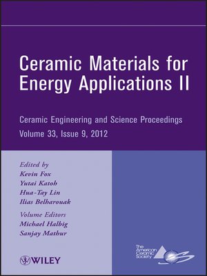 cover image of Ceramic Materials for Energy Applications II